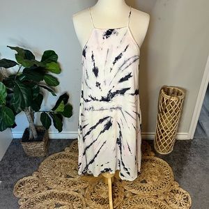 Altar’d State Tie Dye Halter Neckline Swing Dress